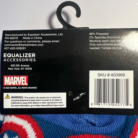 🆕Marvel Captain America Crew Socks | Brave New World Edition | Size 9-13 - Picture 3 of 3